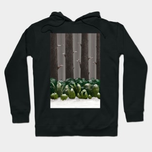 Winter Forest Snow and Trees Hoodie